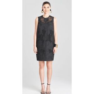 NWT  NATORI Calado Embroidery Cotton Shift Dress, Sm $795